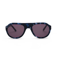 Bruised Blue Aviation Inspired Sunglasses in Brown Shade